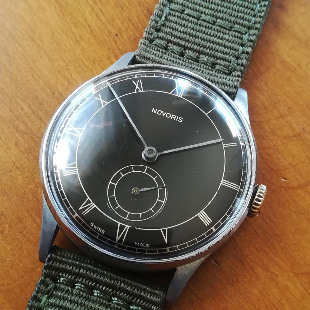 NOVORIS (Oris) vintage military watch