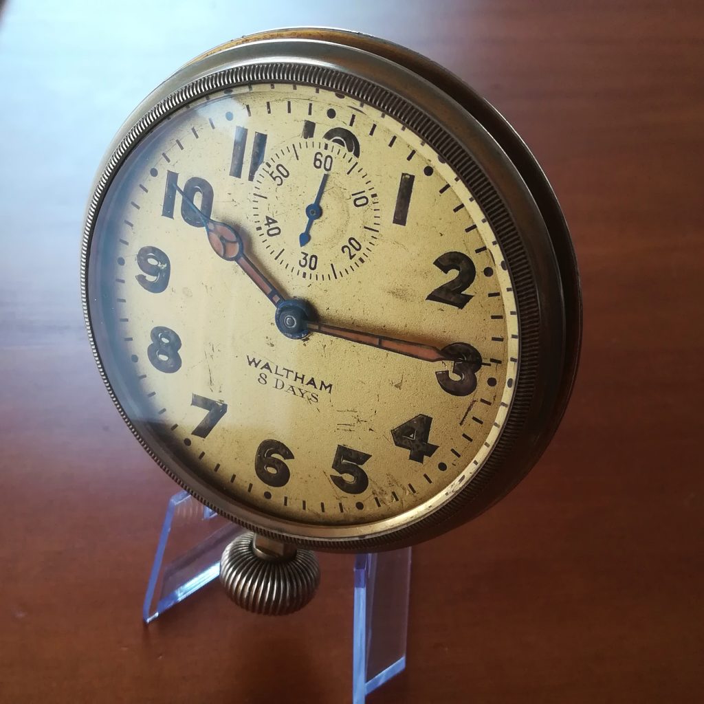 WALTHAM 8 days vintage clock