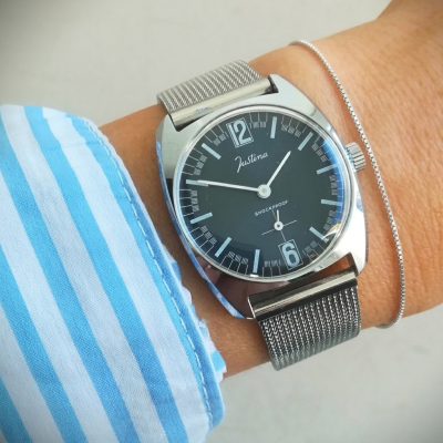 JUSTINA ladies vintage watch, 1970s, working and serviced