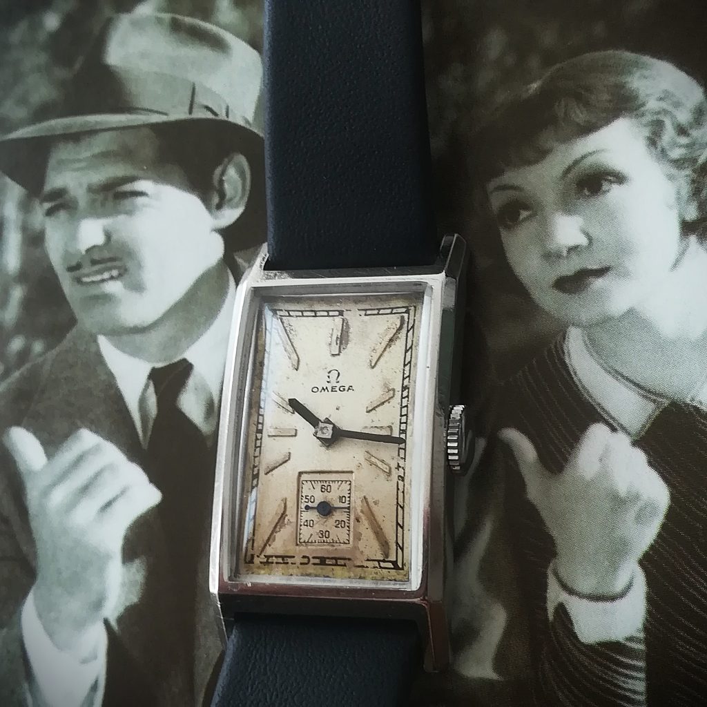 OMEGA art deco tank vintage watch